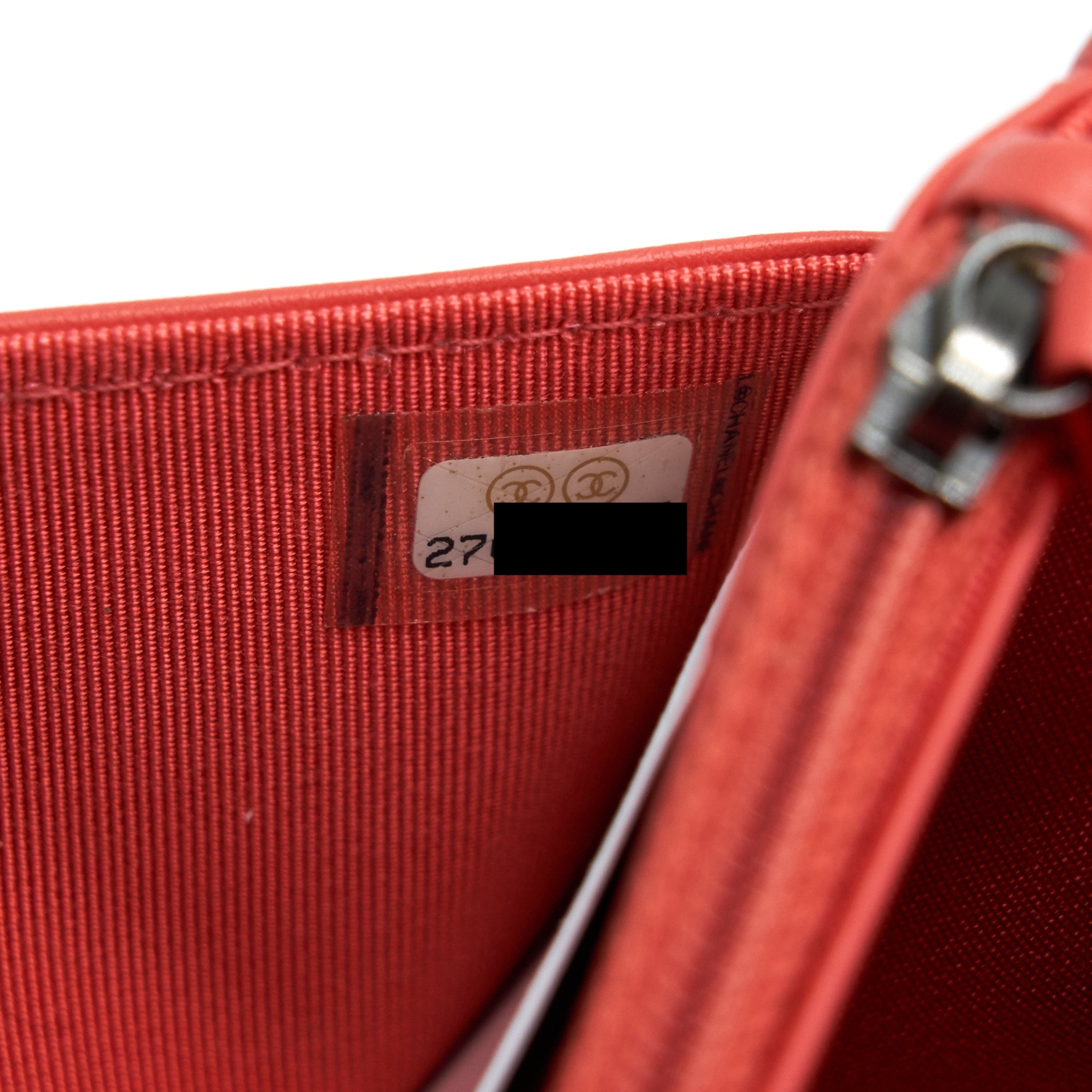 CHANEL WALLET ON CHAIN CORAL PINK DOUBLE COLOUR HARDWARE