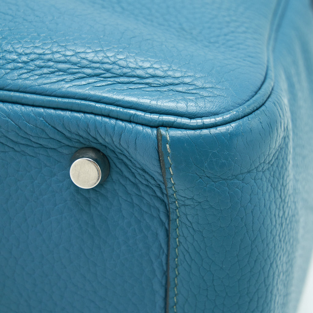 HERMES LINDY 30 BLUE JEAN SHW