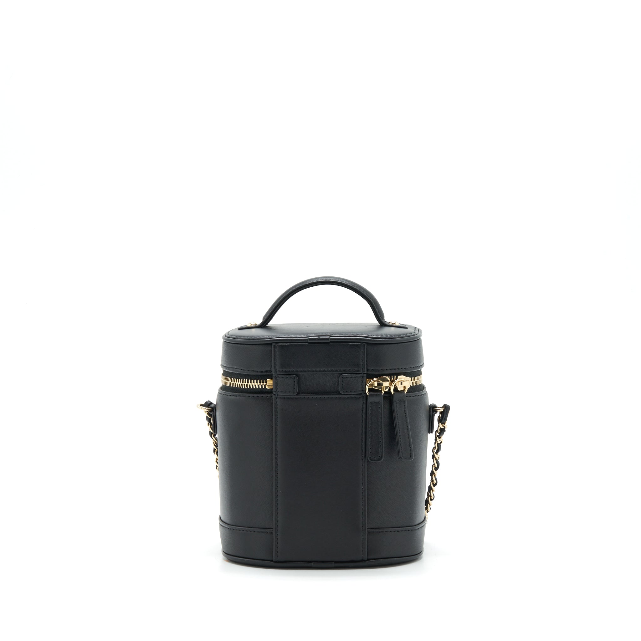 CHANEL VANITY CASE LAMBSKIN BLACK LGHW
