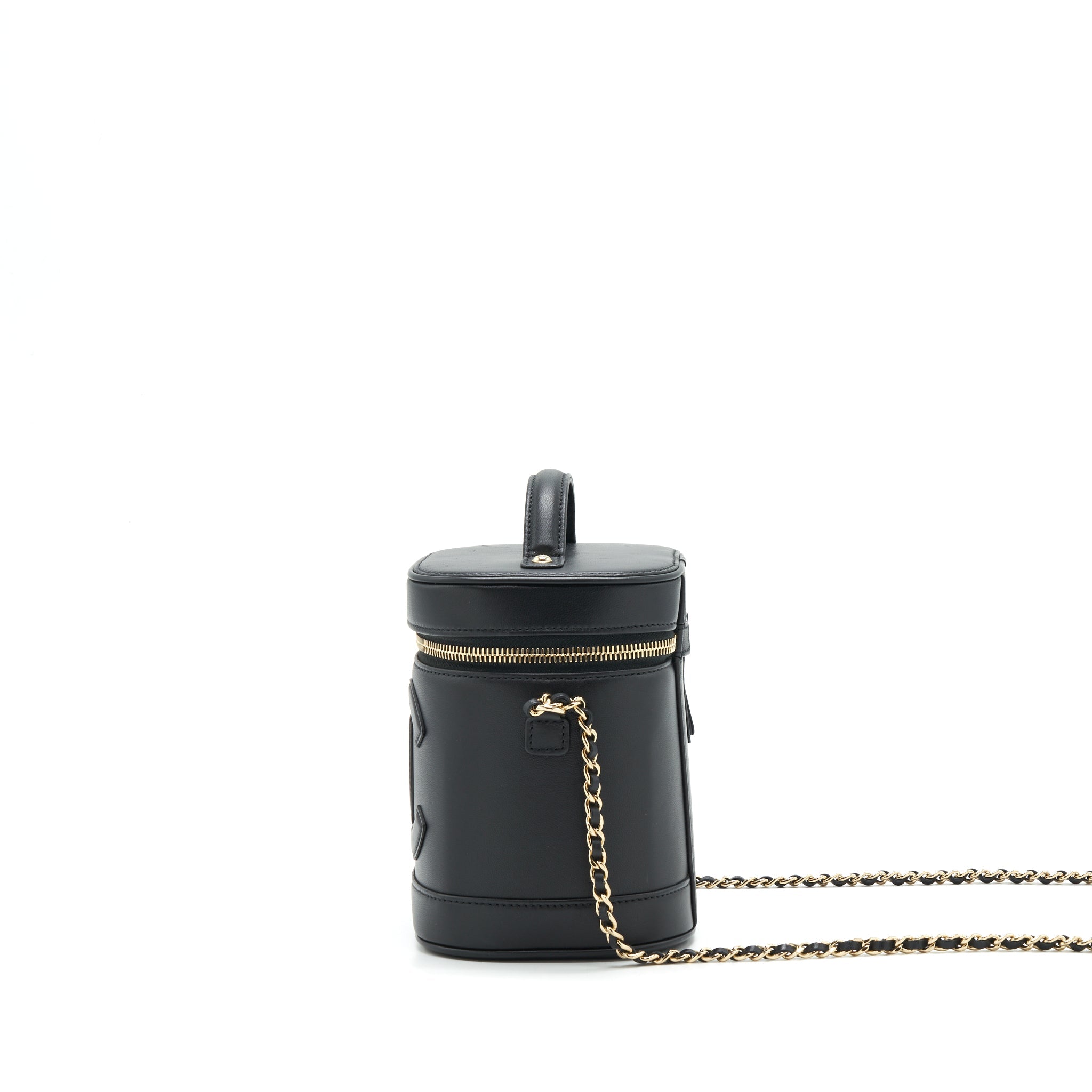 CHANEL VANITY CASE LAMBSKIN BLACK LGHW