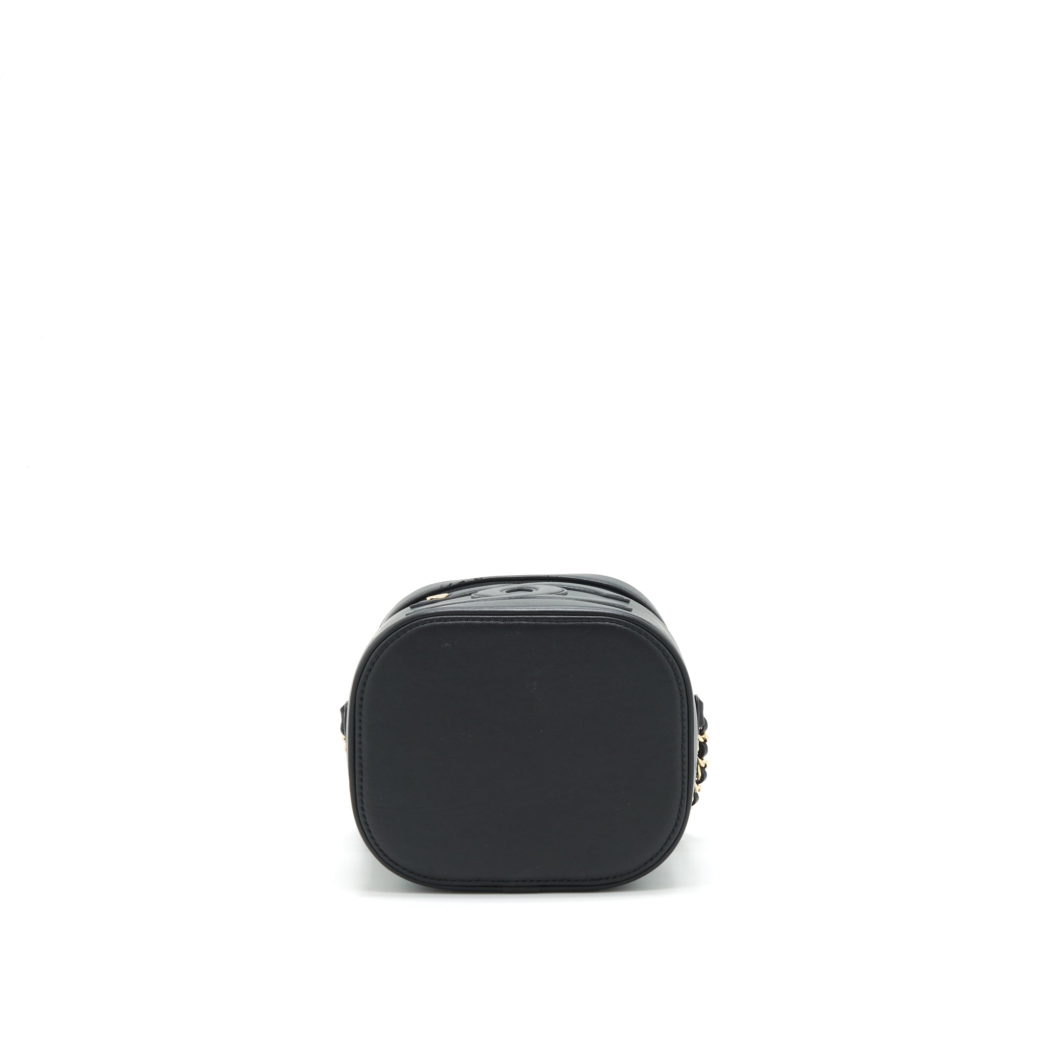CHANEL VANITY CASE LAMBSKIN BLACK LGHW