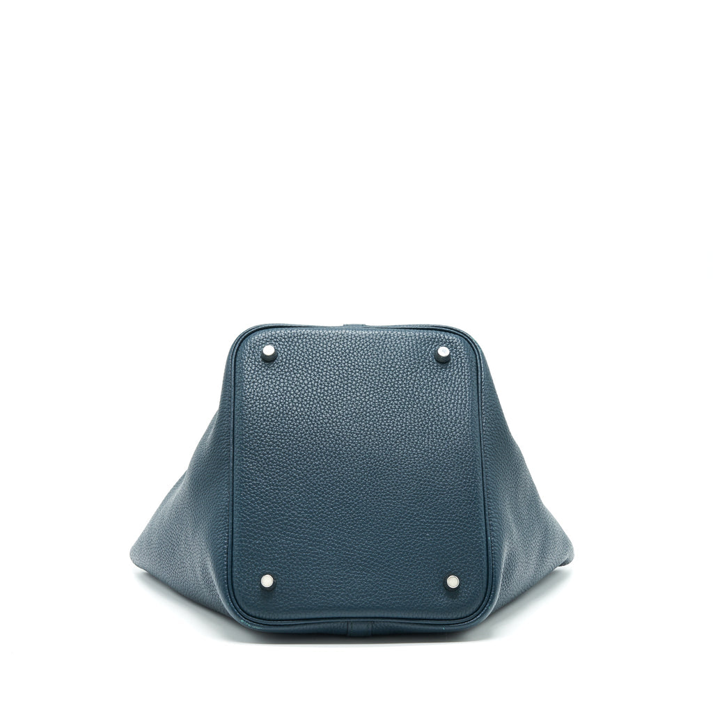 HERMES PICOTIN 22 VERT CYPRES CLEMENCE IN SHW
