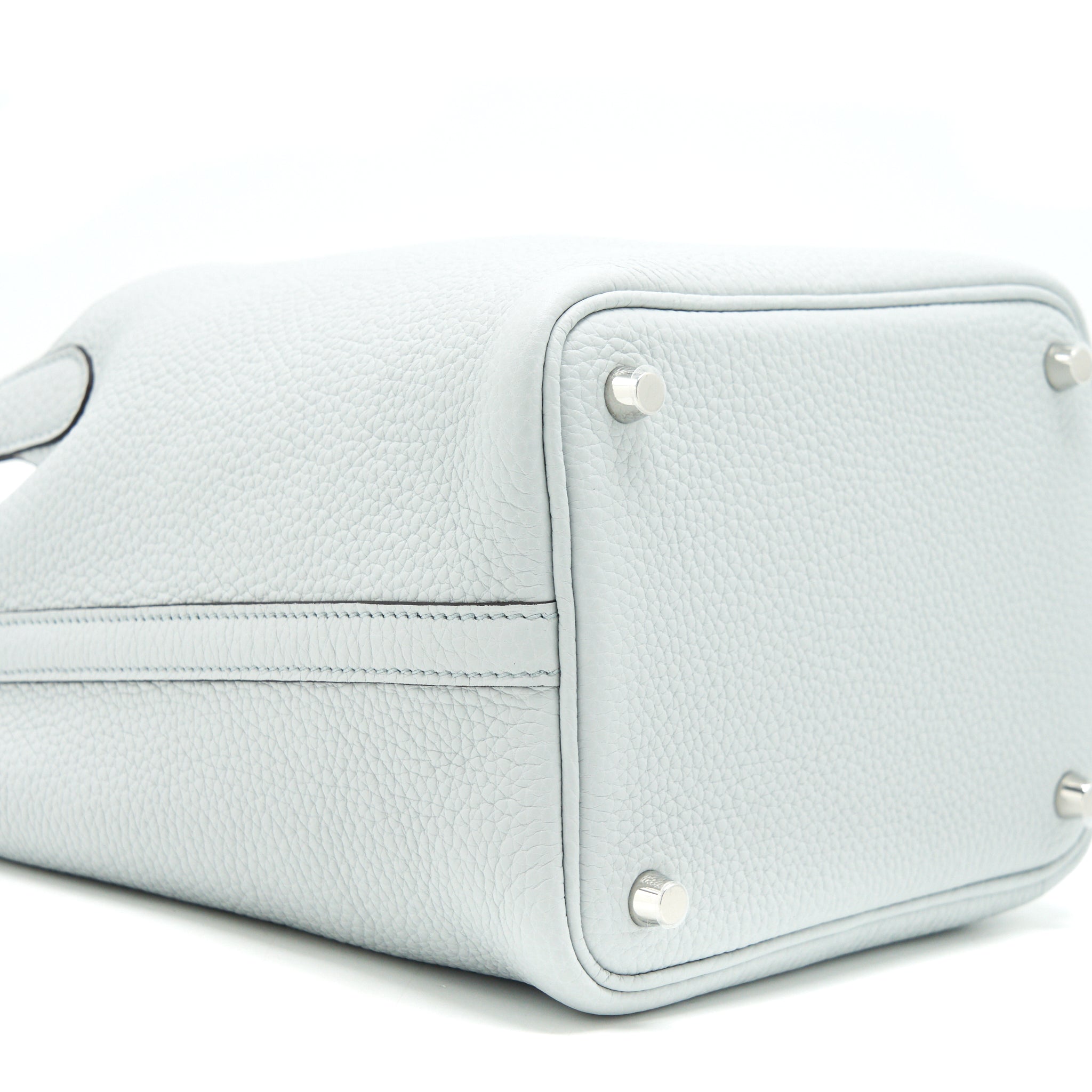 HERMES PICOTIN 18 LOCK BAG BLUE PALE SHW