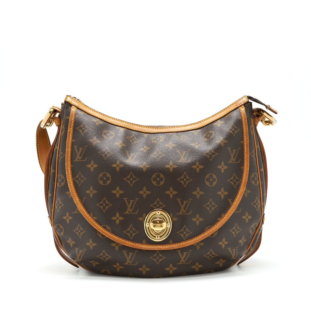 LOUIS VUITTON VINTAGE LARGE SHOULDER BAG MONOGRAM CANVAS GHW