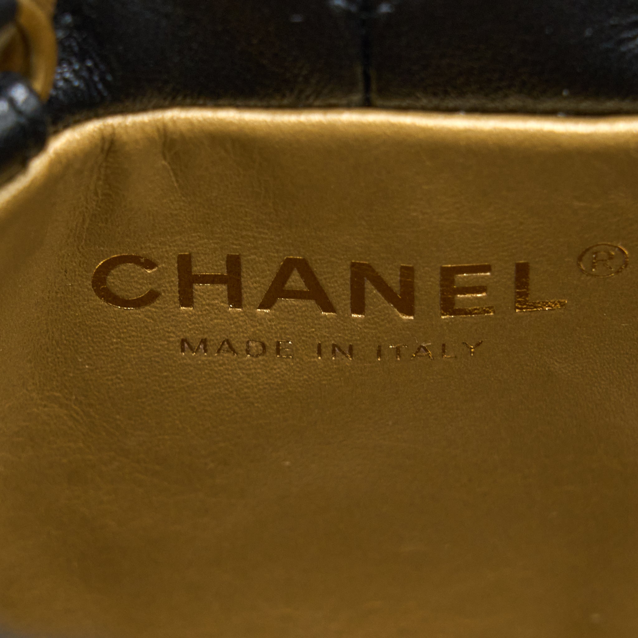 CHANEL 22S PEARL CRUSH BUCKET BAG LAMBSKIN BLACK BRUSHED GHW (MICROCHIP)