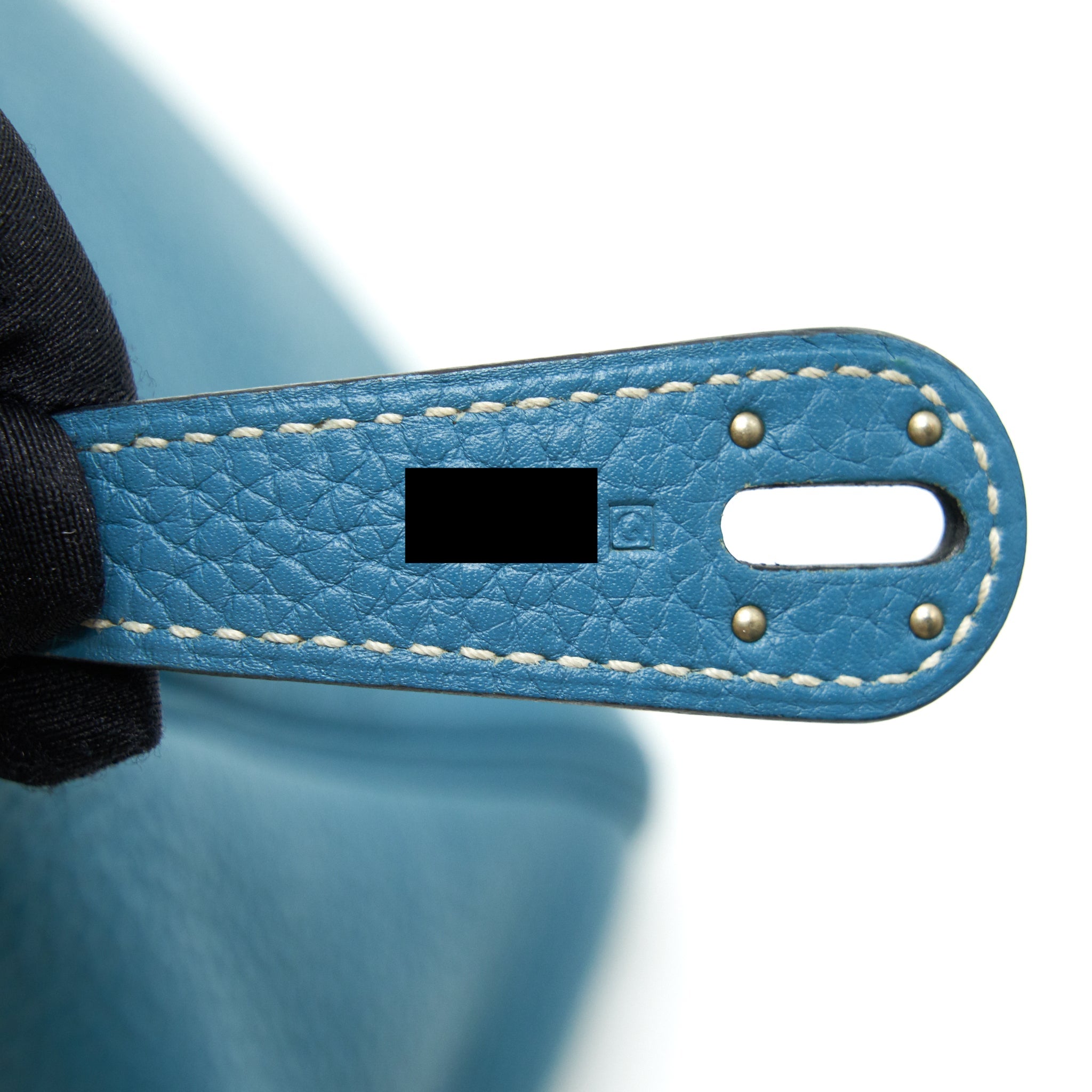 HERMES LINDY 30 BLUE JEAN SHW
