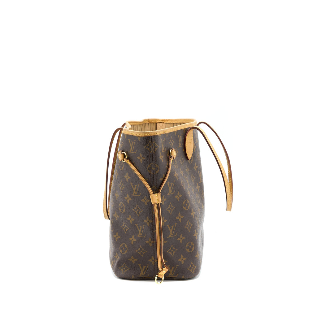 LOUIS VUITTON NEVERFULL MM MONOGRAM CANVAS GHW