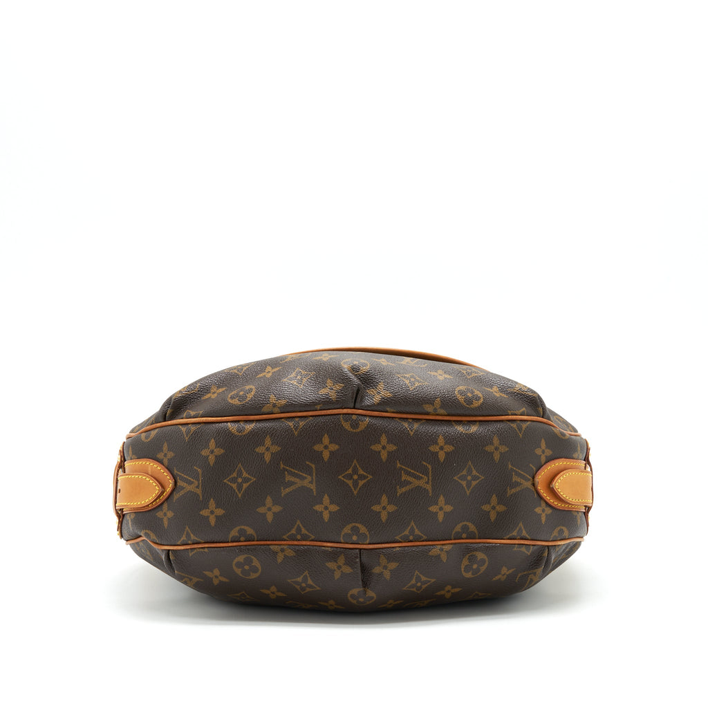 LOUIS VUITTON VINTAGE LARGE SHOULDER BAG MONOGRAM CANVAS GHW