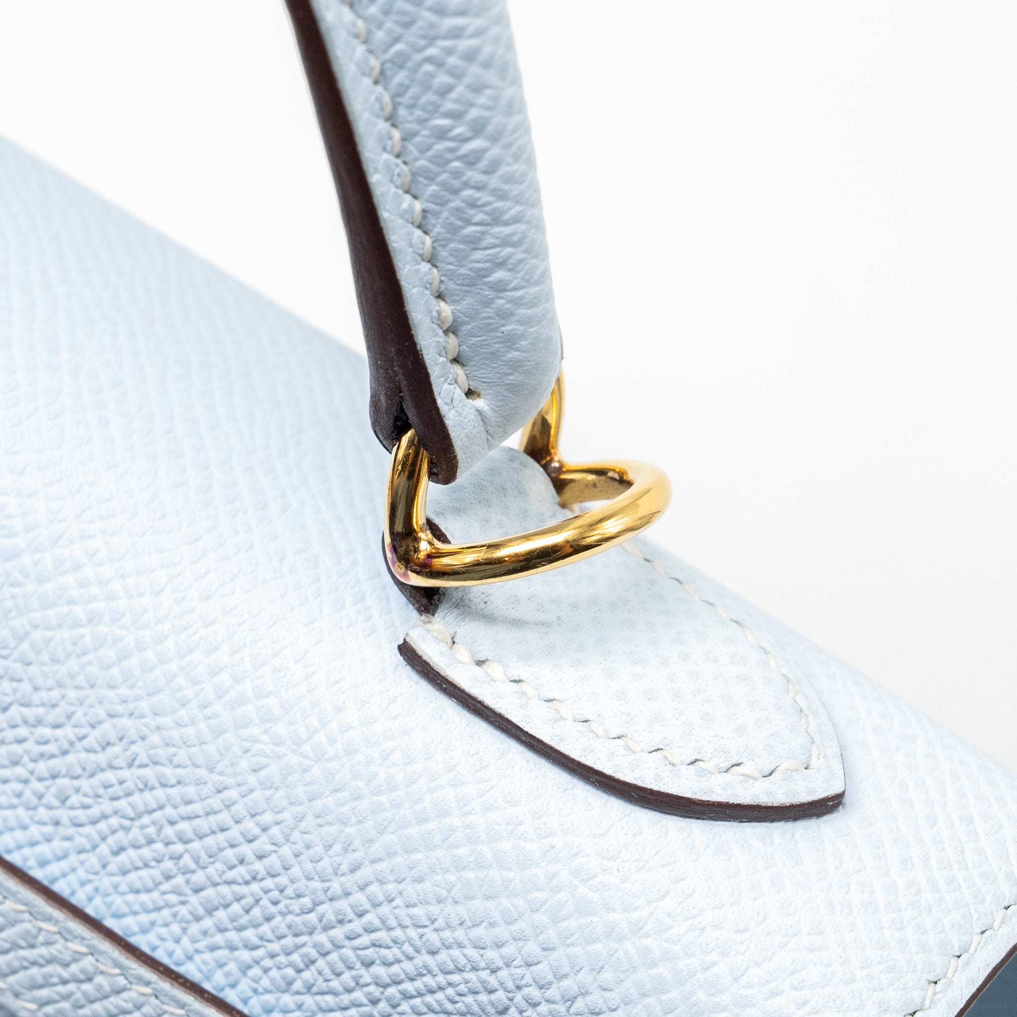 HERMES KELLY 25 EPSOM BLUE BRUME GHW