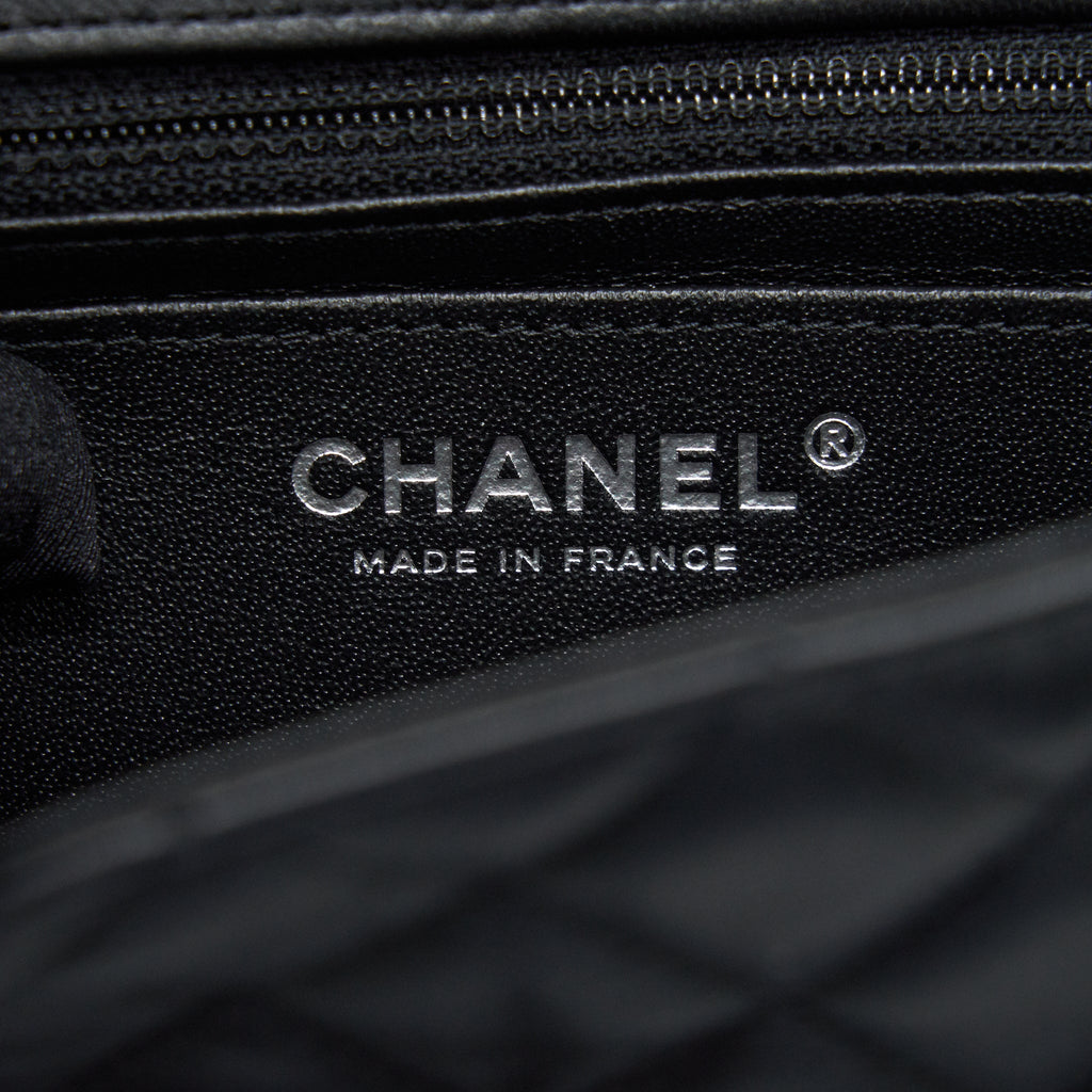 CHANEL MINI RECTANGULAR LAMBSKIN BLACK SO BLACK