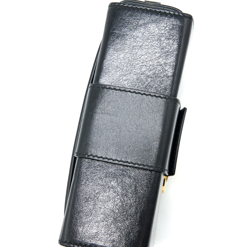 DIOR 30 MONTAIGNE MINI BOX BAG LAMBSKIN BLACK GHW