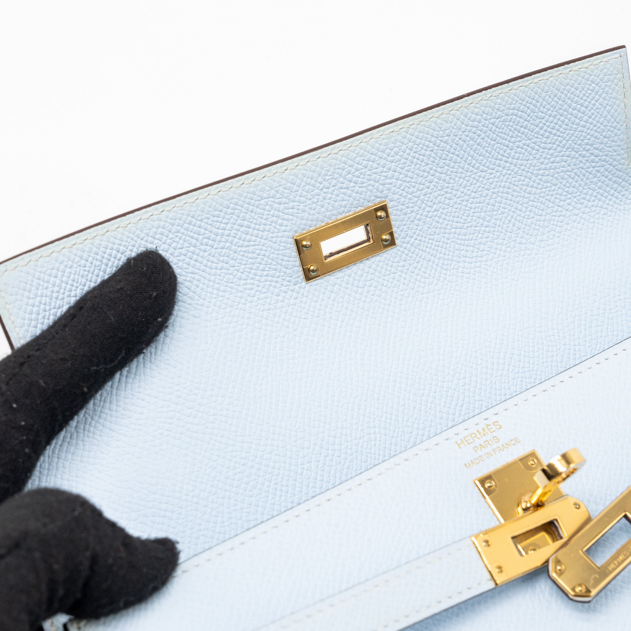 HERMES KELLY 25 EPSOM BLUE BRUME GHW