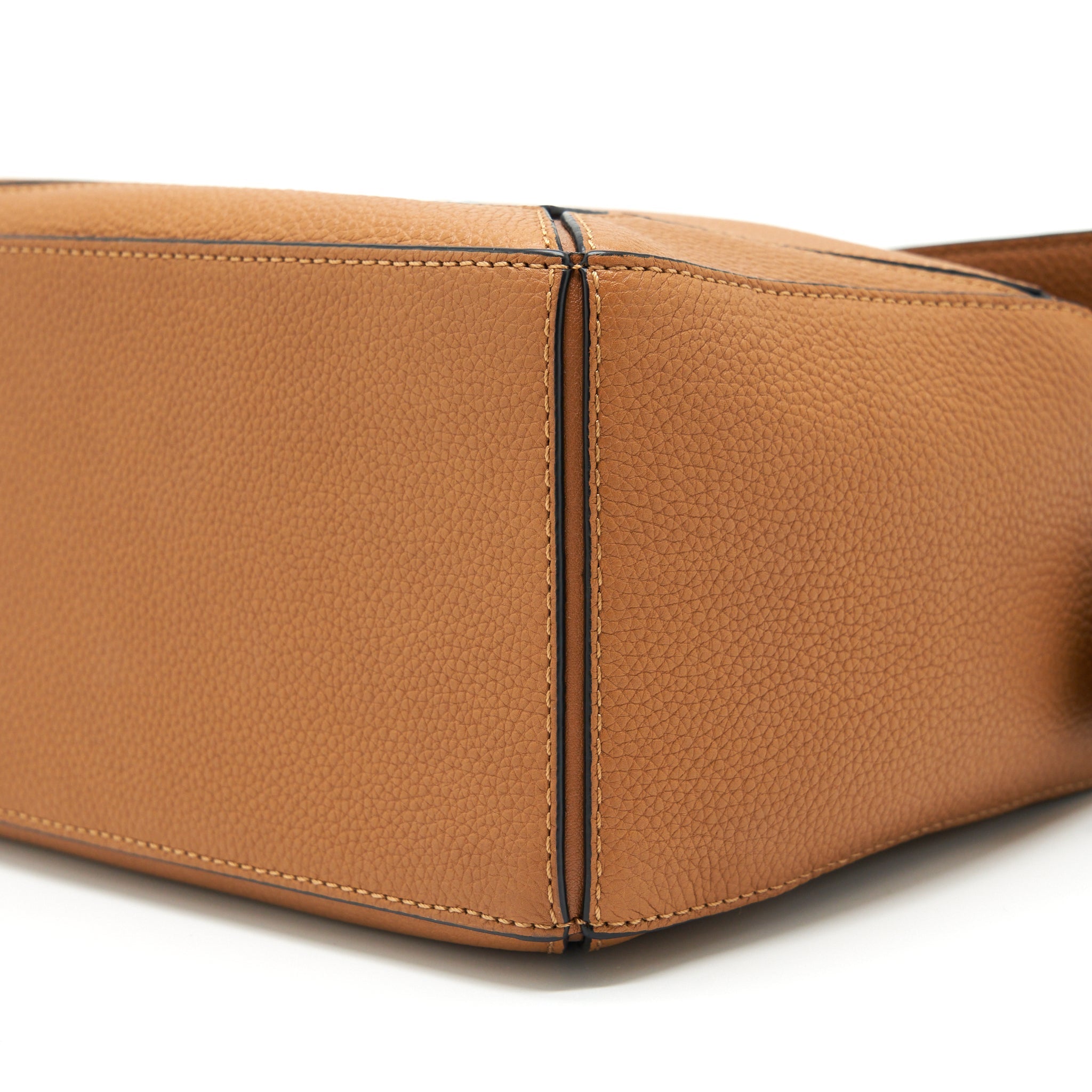 LOEWE SMALL PUZZLE BAG SOFT GRAINED CALF TAN GHW