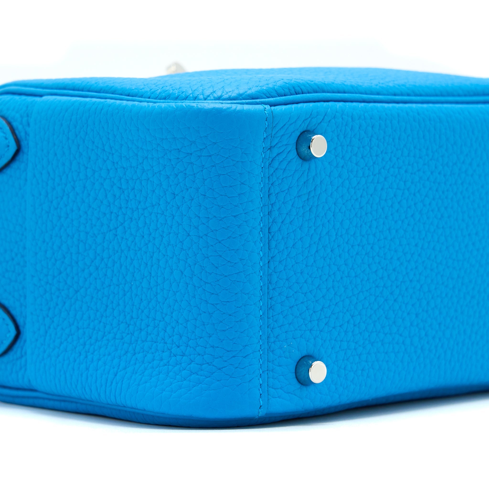 HERMES MINI LINDY CLEMENCE BLUE SHW