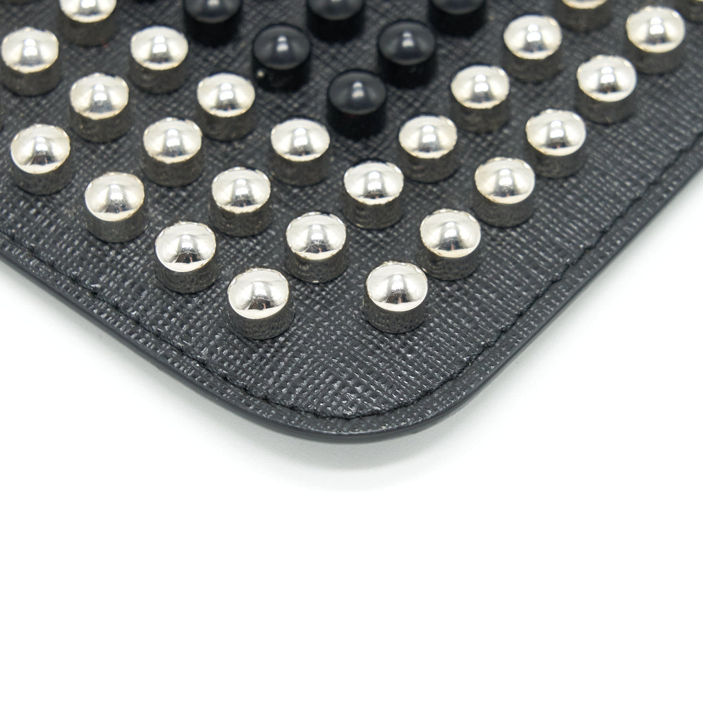FENDI STUDDED UNISEX MONSTER CLUTCH