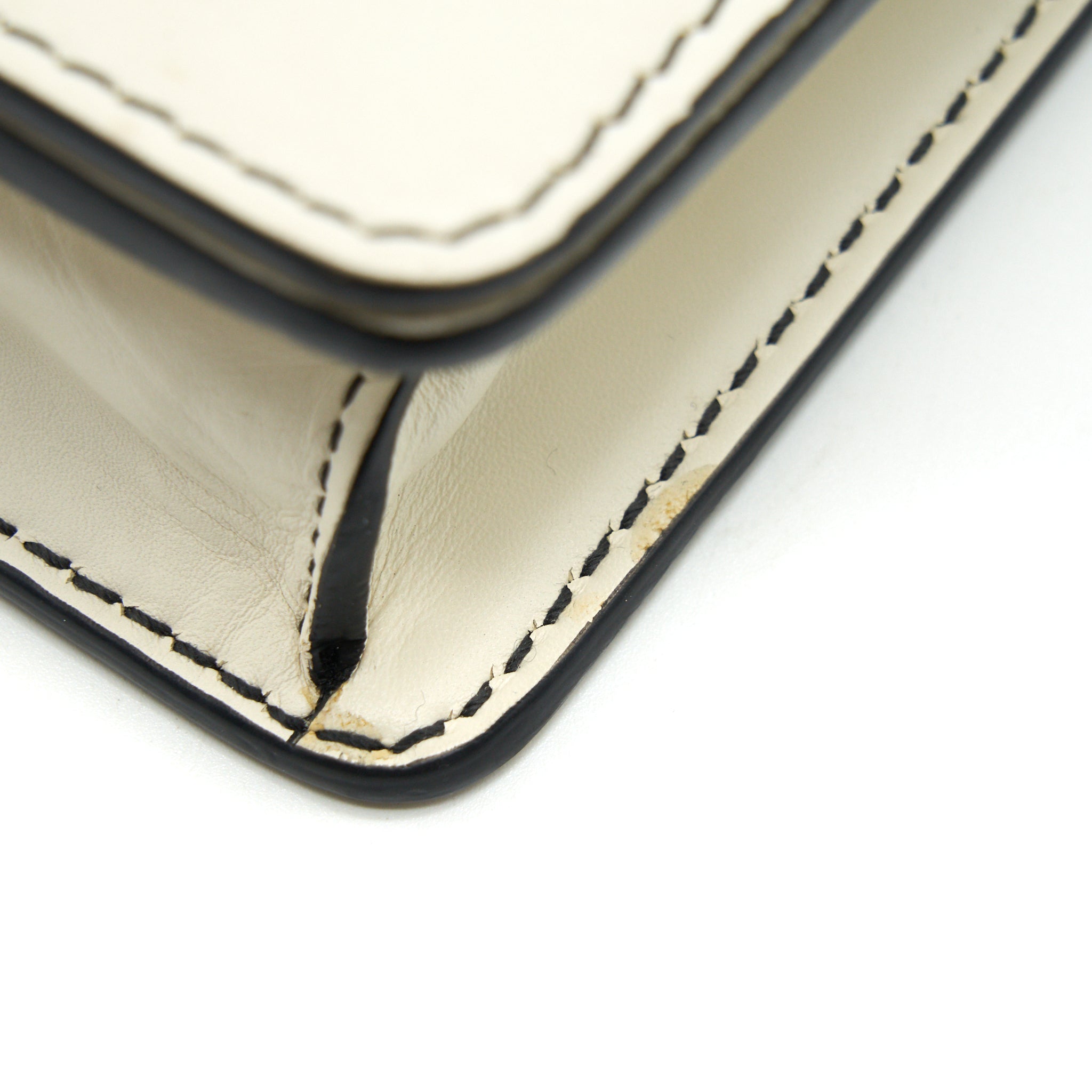 DIOR J'ADIOR MEDIUM FLAP BAG WITH CHAIN WHITE GHW