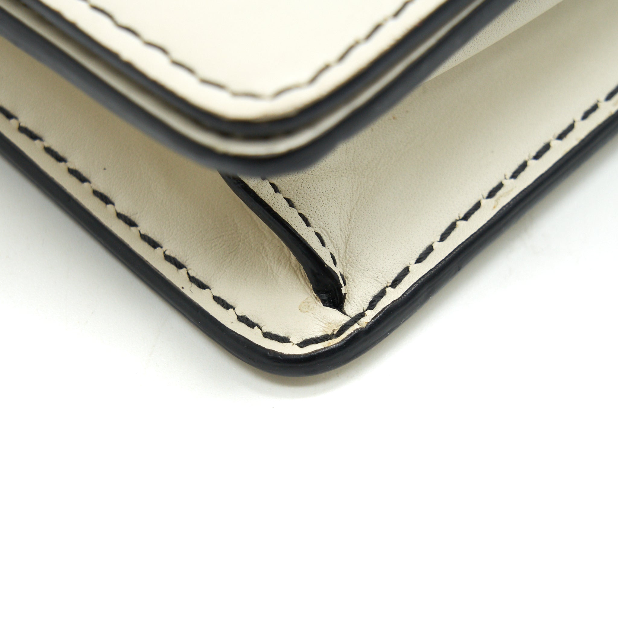 DIOR J'ADIOR MEDIUM FLAP BAG WITH CHAIN WHITE GHW