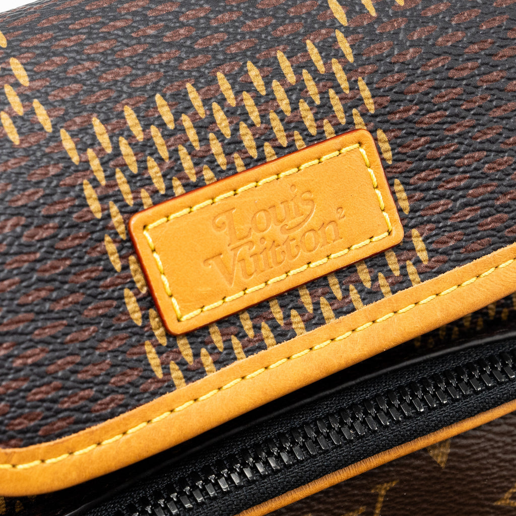 LOUIS VUITTON X NIGO AMAZON SLING BAG MONOGRAM CANVAS BLACK HARDWARE