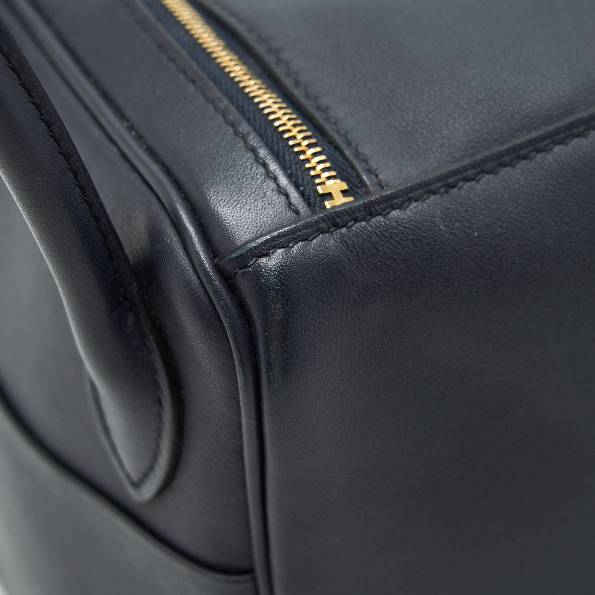 HERMES LINDY 26 SWIFT NAVY AND ORANGE GHW