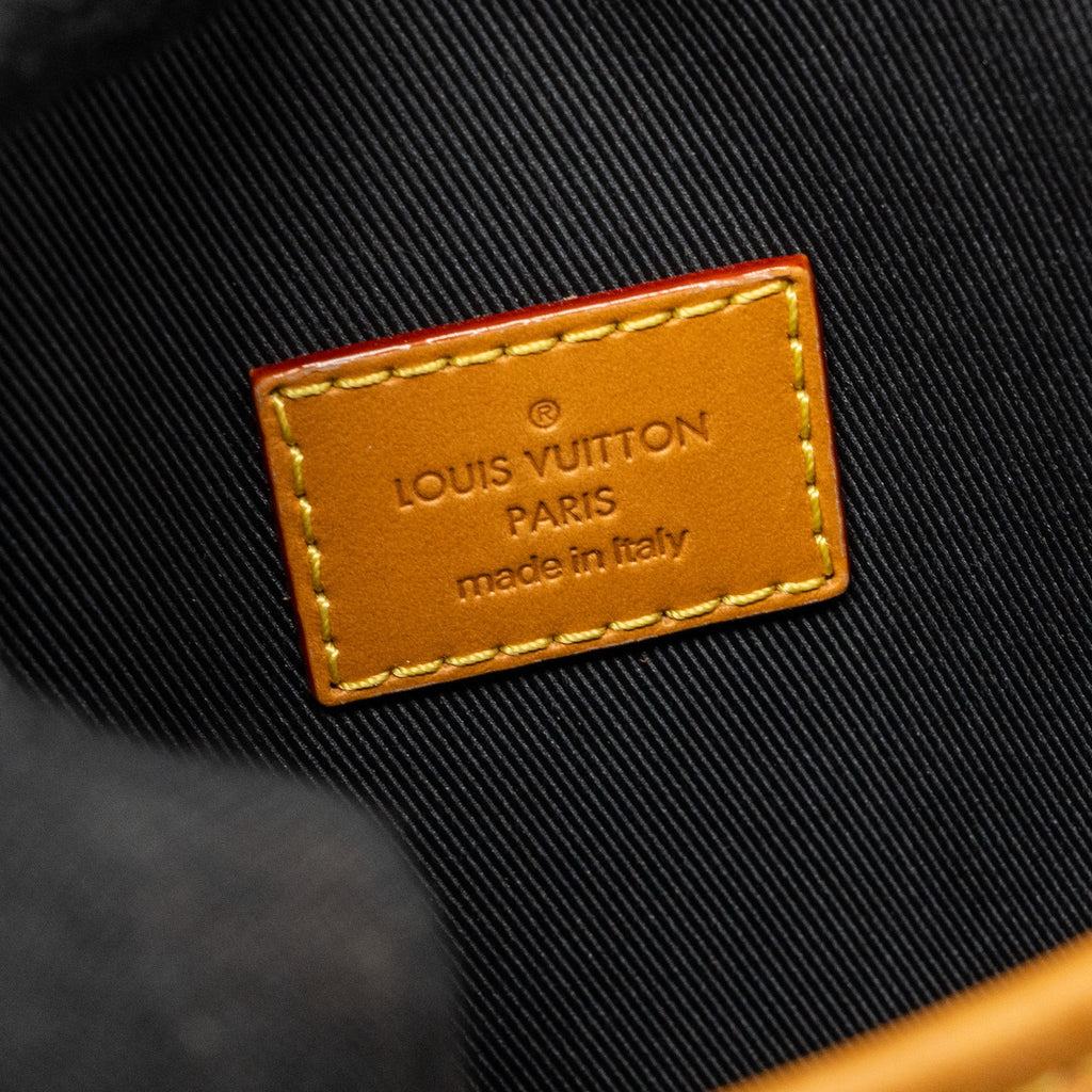 LOUIS VUITTON X NIGO AMAZON SLING BAG MONOGRAM CANVAS BLACK HARDWARE