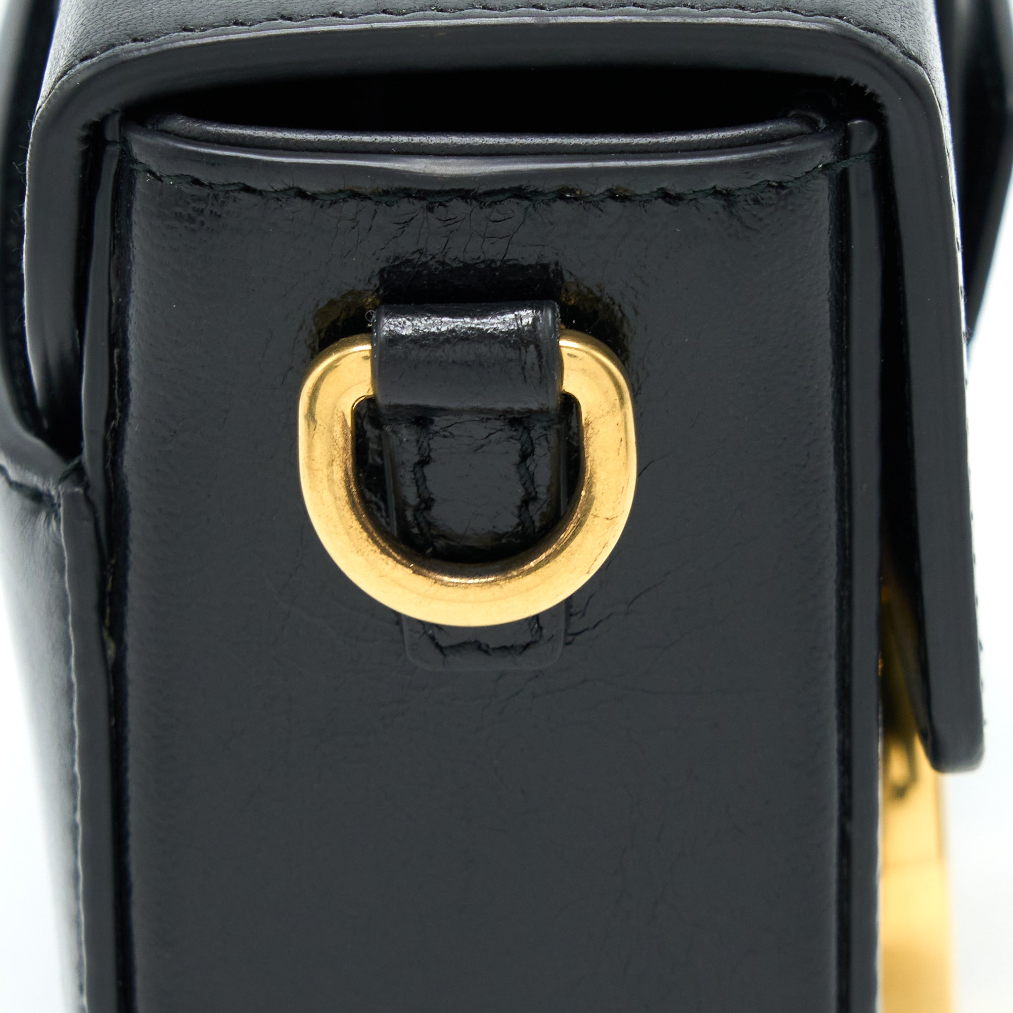DIOR 30 MONTAIGNE MINI BOX BAG LAMBSKIN BLACK GHW