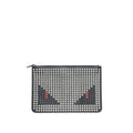 FENDI STUDDED UNISEX MONSTER CLUTCH
