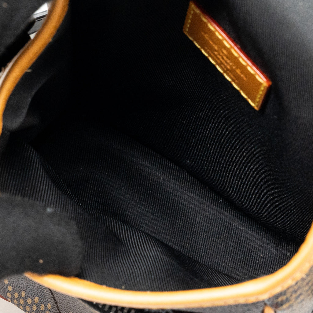 LOUIS VUITTON X NIGO AMAZON SLING BAG MONOGRAM CANVAS BLACK HARDWARE