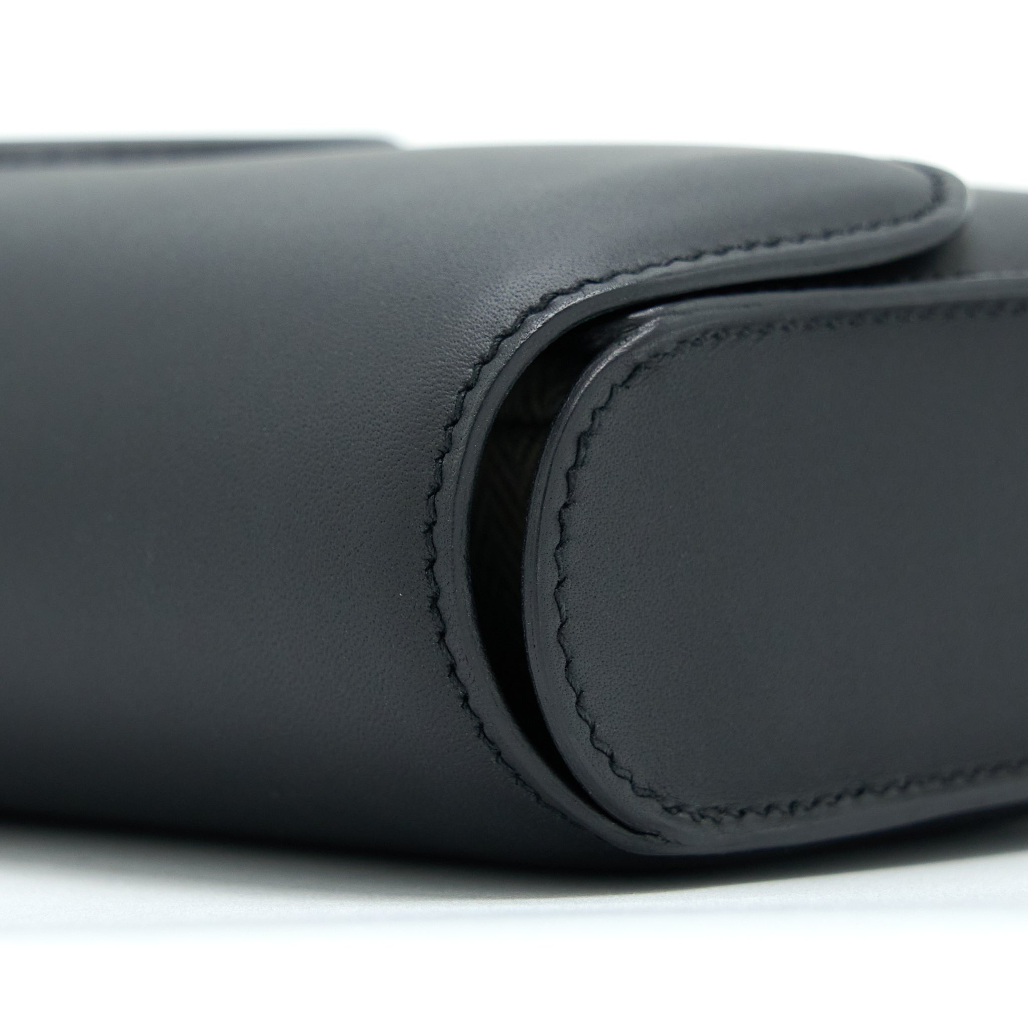 HERMES CHERCHE MIDI CLUTCH BAG MONSIEUR BLACK GHW