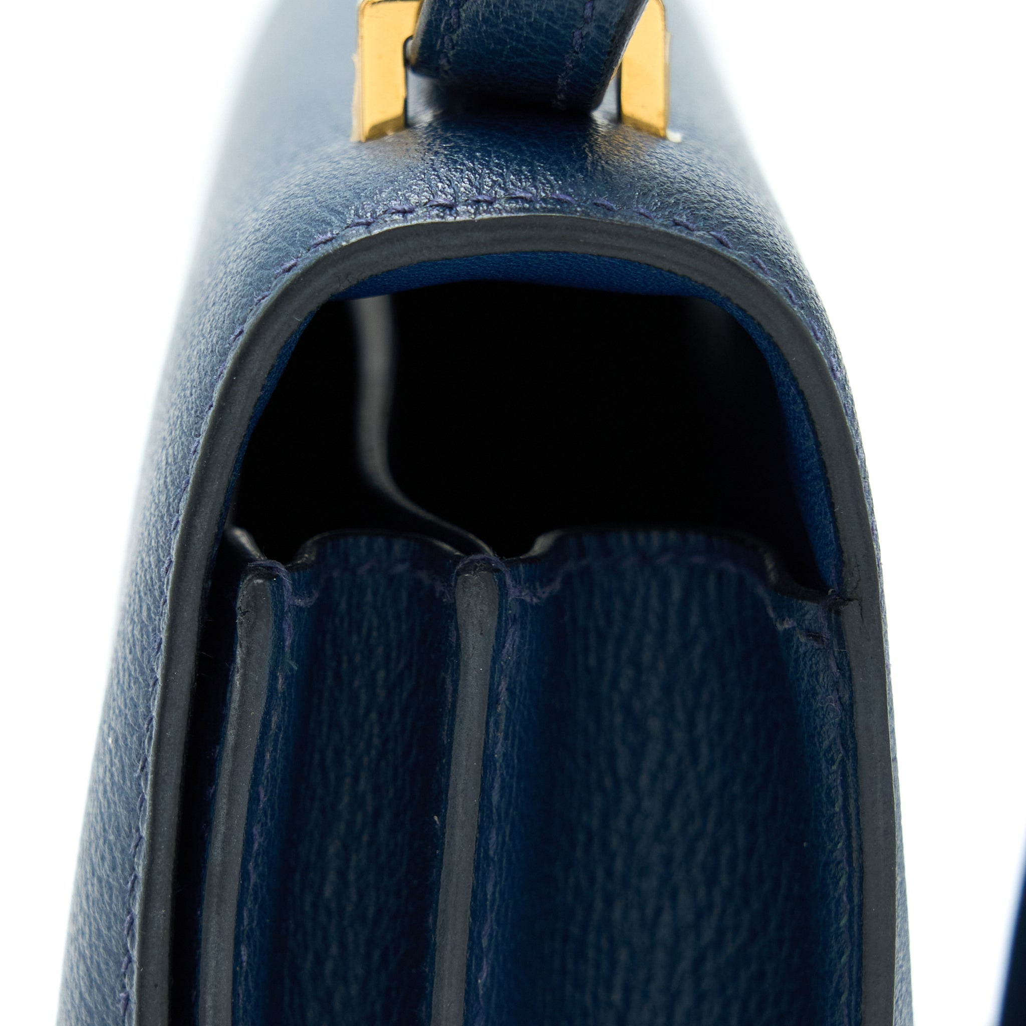 HERMES MINI CONSTANCE EVERCOLOR 7L BLUE DE MALTE GHW