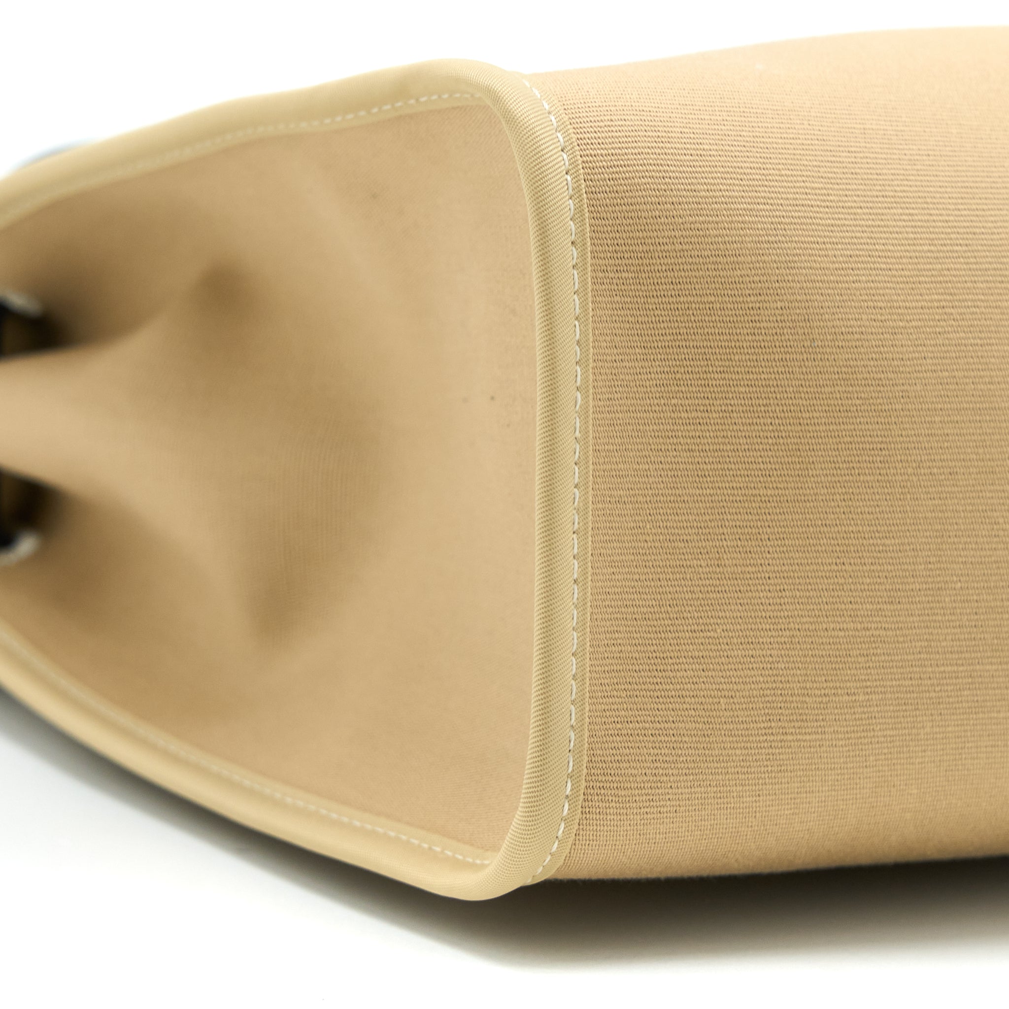 HERMES HERBAG 31 ZIP BAG CANVAS/HUNTER TRENCH/BLUE INDIGO SHW