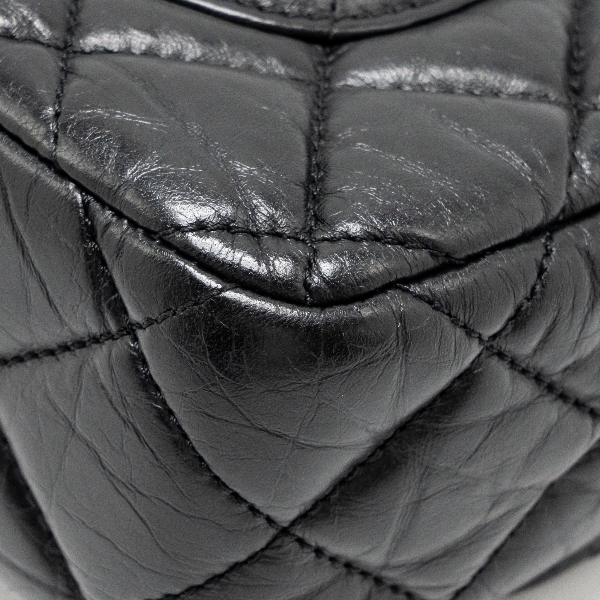 CHANEL MEDALLION QUILTED FLAP BAG AGED CALFSKIN BLACK MULTICOLOUR HARDWARE