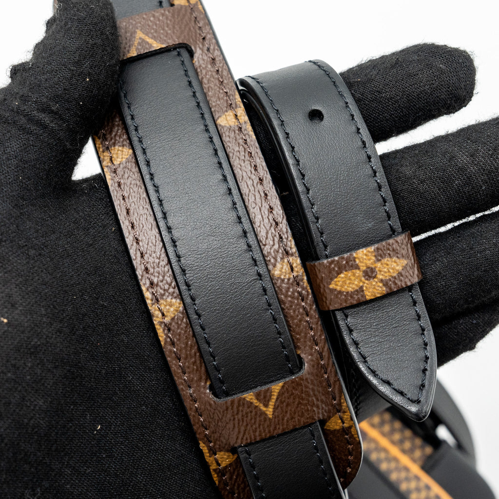 LOUIS VUITTON X NIGO AMAZON SLING BAG MONOGRAM CANVAS BLACK HARDWARE