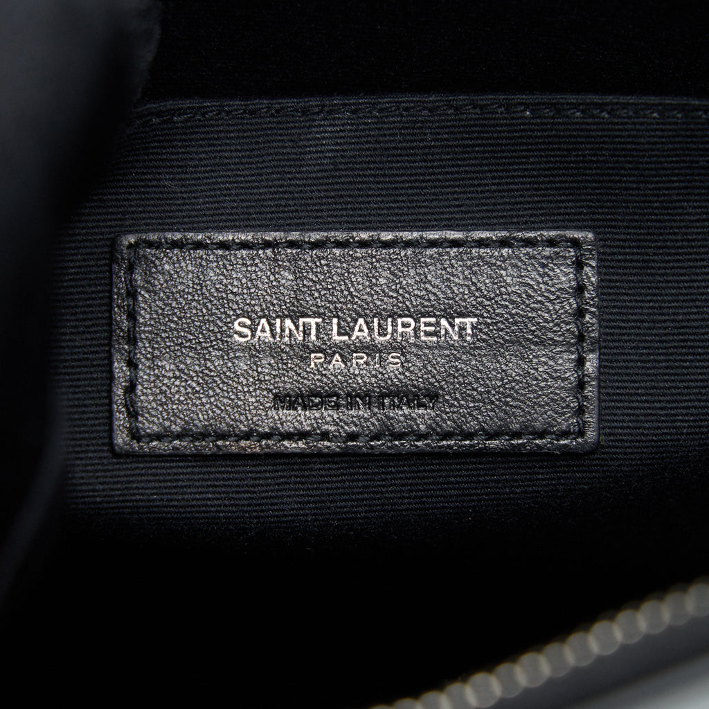 SAINT LAUREN PRINTED CLUTCH BLACK