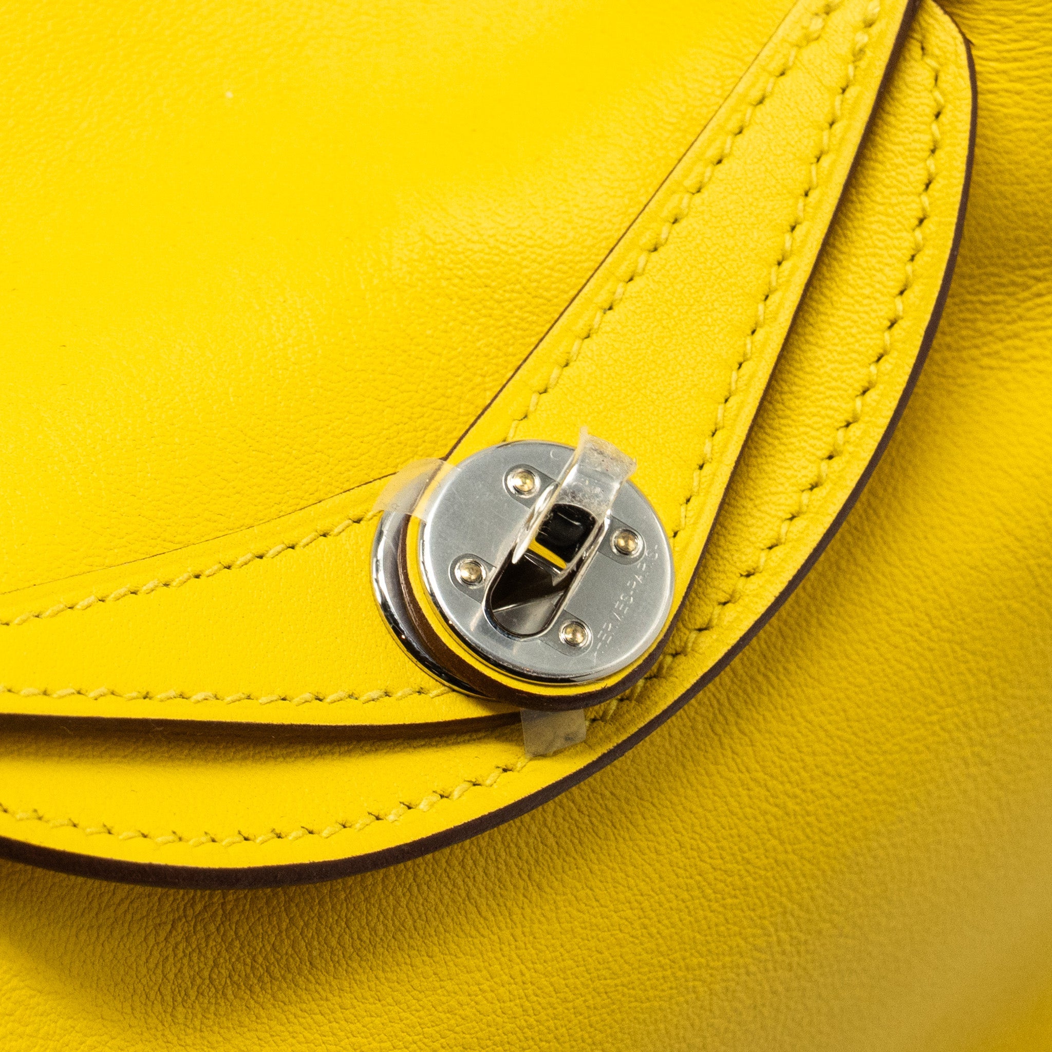 HERMES MINI LINDY SWIFT 9O JAUNE DE NAPLES SHW