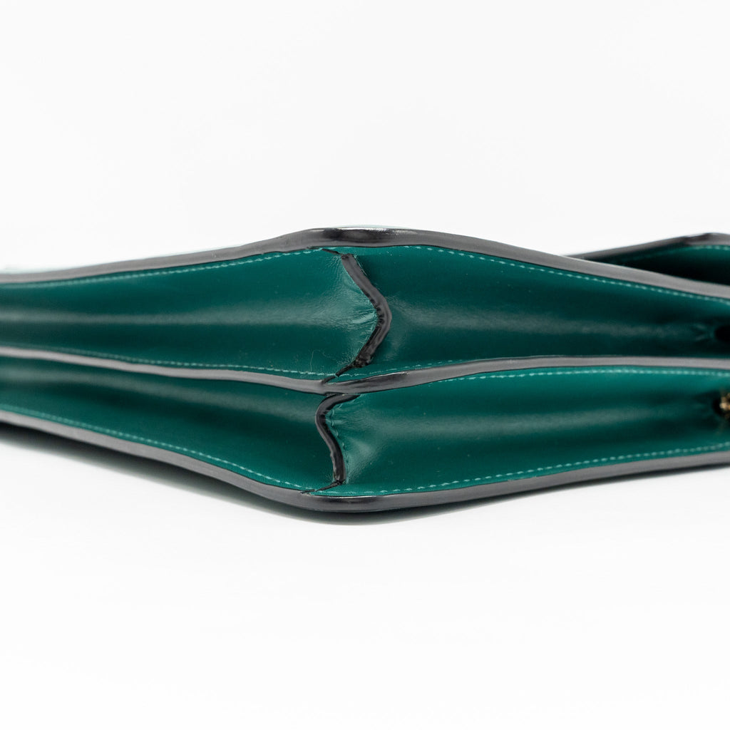 BVLGARI SERPENTI FOREVER SHOULDER BAG CALFSKIN GREEN LGHW