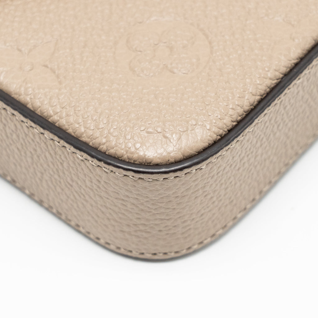 LOUIS VUITTON FELICIE POCHETTE MONOGRAM EMPREINTE TOURTERELLE GHW