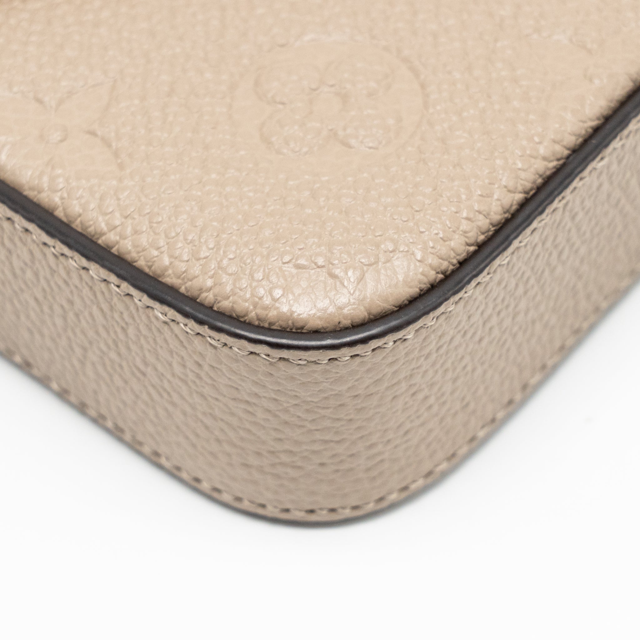 LOUIS VUITTON FELICIE POCHETTE MONOGRAM EMPREINTE TOURTERELLE GHW