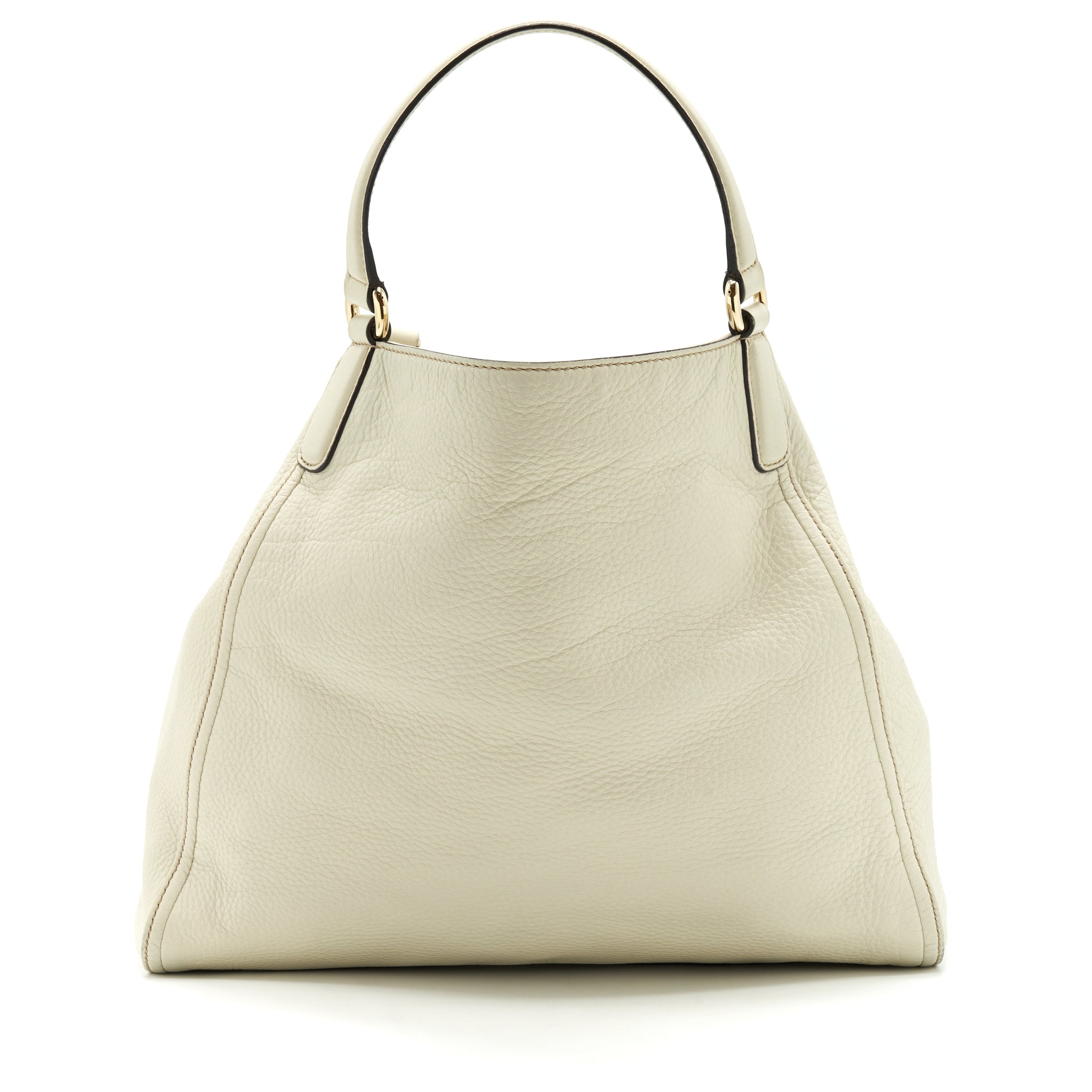 GUCCI GG DISCO TOTE BAG WHITE GHW