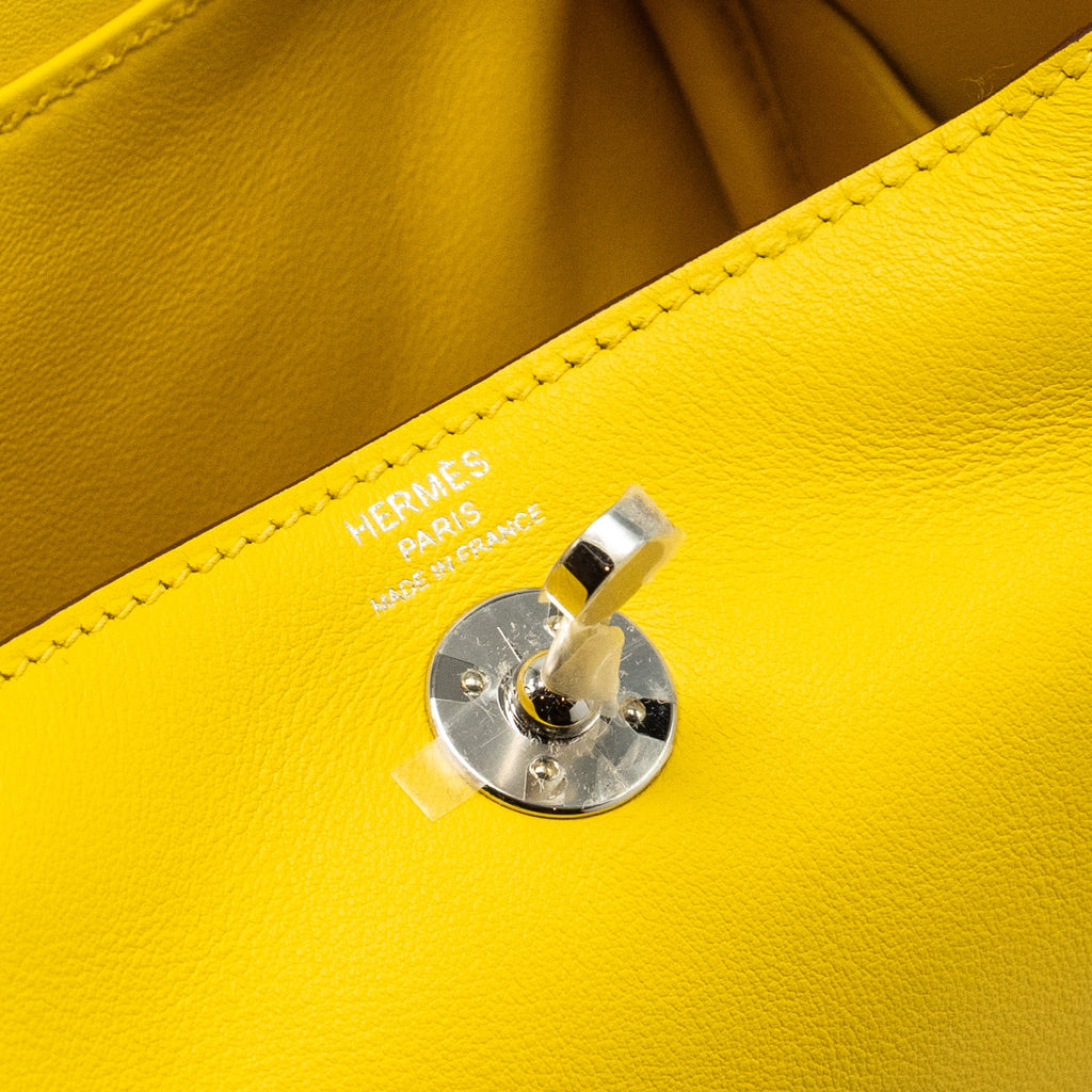 HERMES MINI LINDY SWIFT 9O JAUNE DE NAPLES SHW