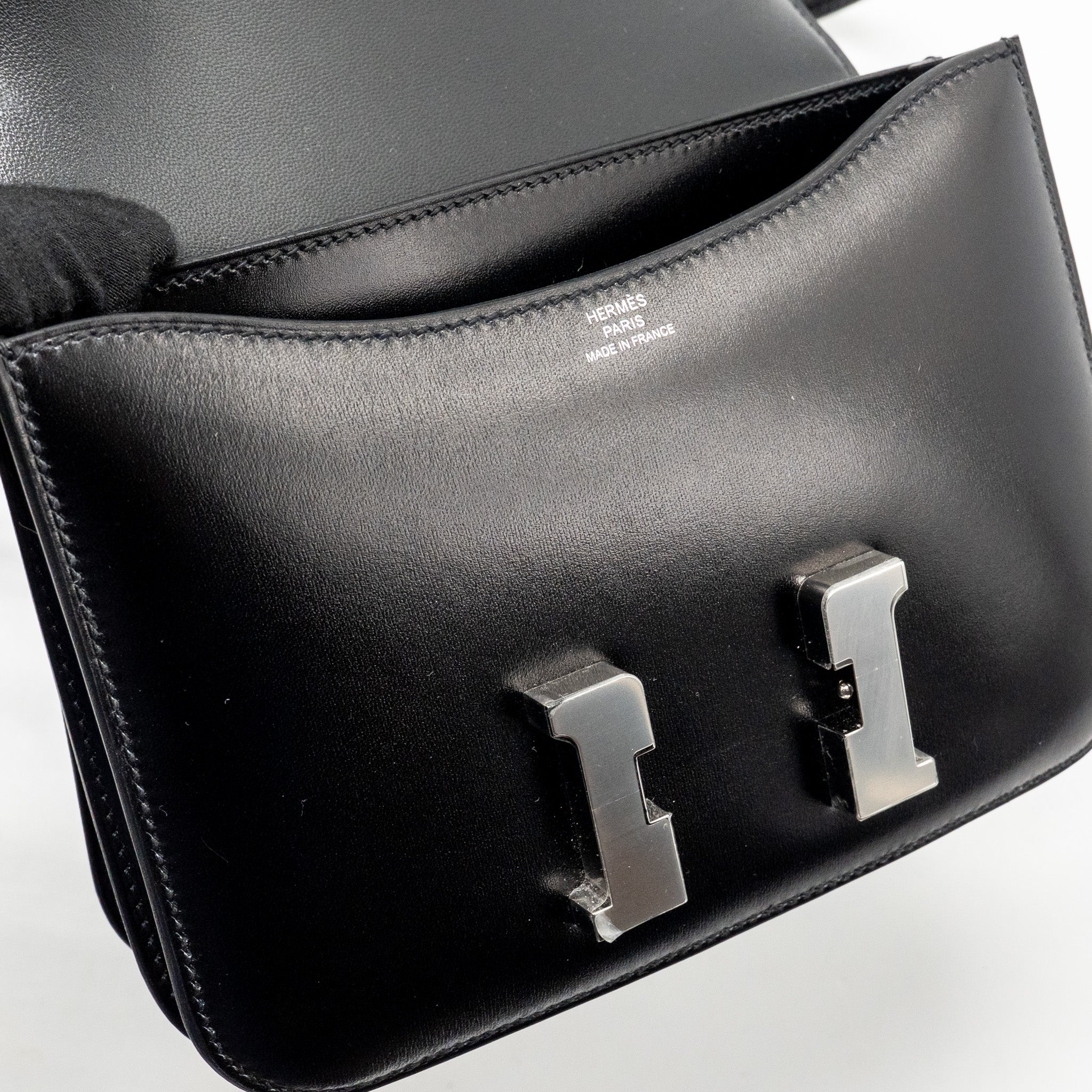 HERMES MINI CONSTANCE BOX BLACK SHW