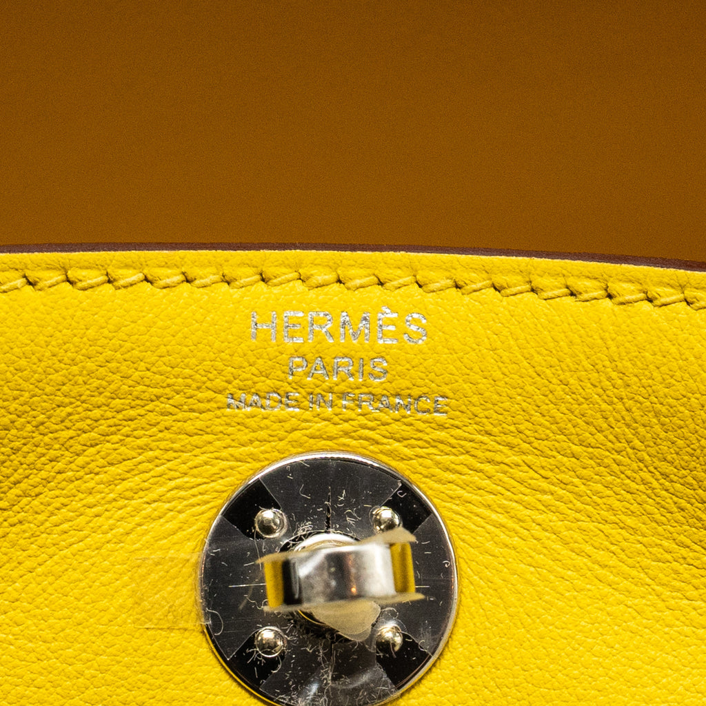 HERMES MINI LINDY SWIFT 9O JAUNE DE NAPLES SHW