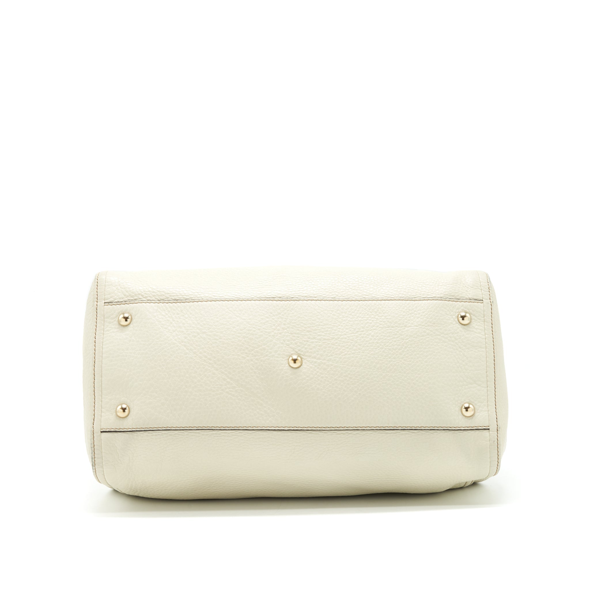 GUCCI GG DISCO TOTE BAG WHITE GHW