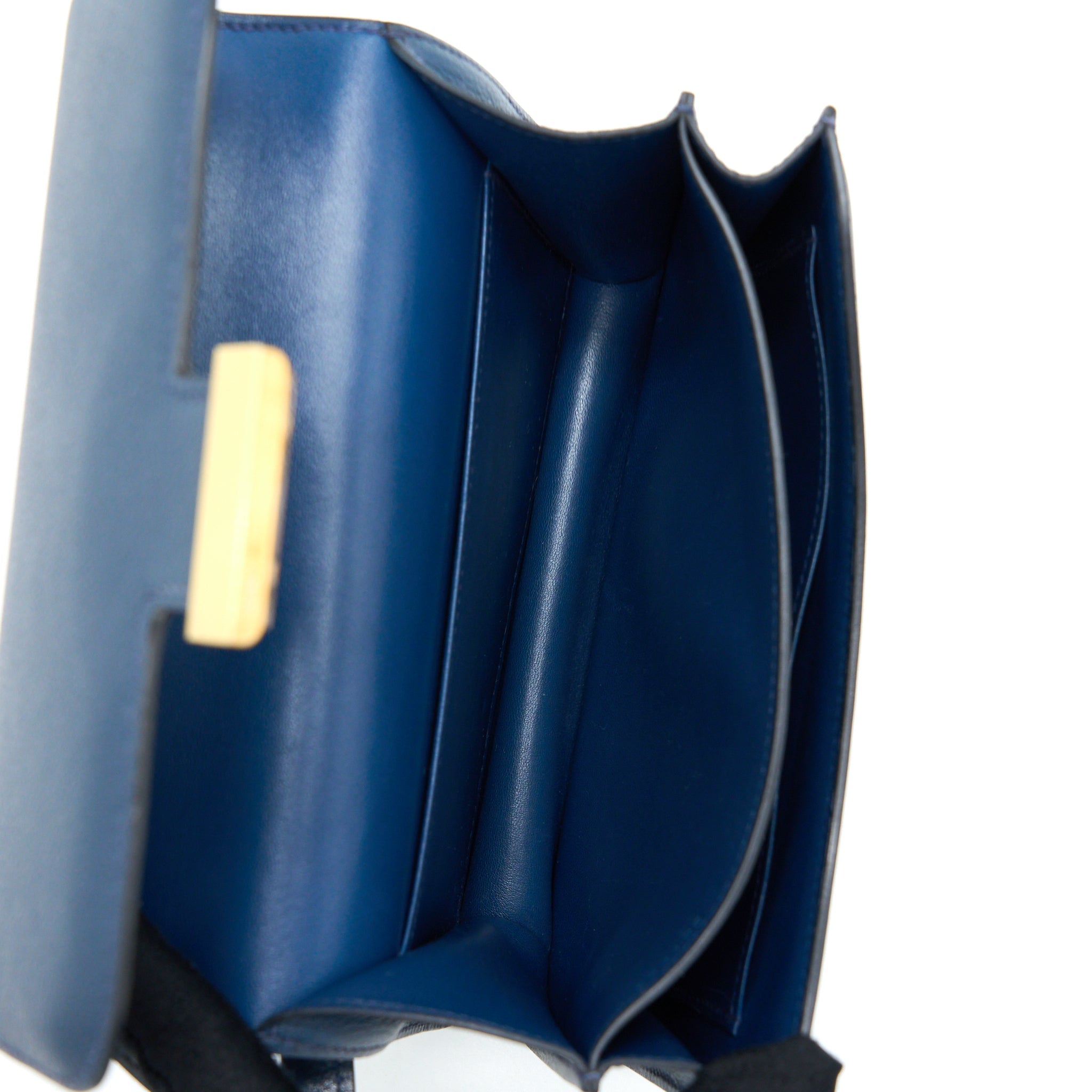 HERMES MINI CONSTANCE EVERCOLOR 7L BLUE DE MALTE GHW
