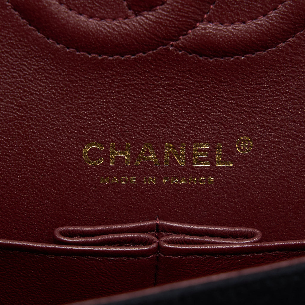 CHANEL MEDIUM CLASSIC DOUBLE FLAP BAG 2018 METIERS D’ART PARIS-HAMBURG COLLECTION WOOL GHW
