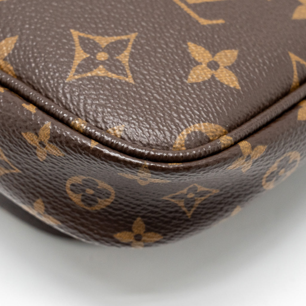 LOUIS VUITTON MULTI POCHETTE ACCESSORIES MONOGRAM CANVAS KHAKI GHW