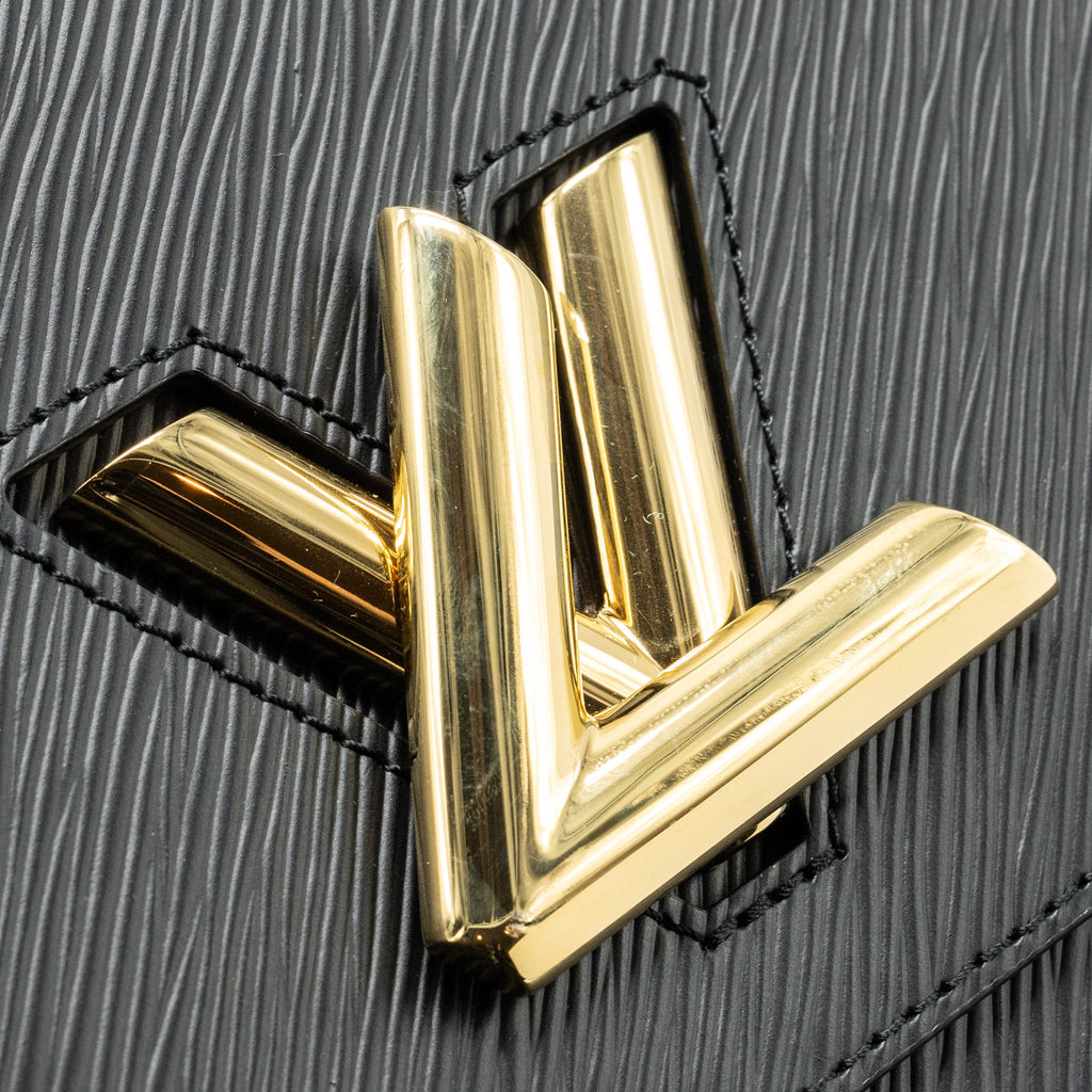 LOUIS VUITTON TWIST MM EPI BLACK GHW