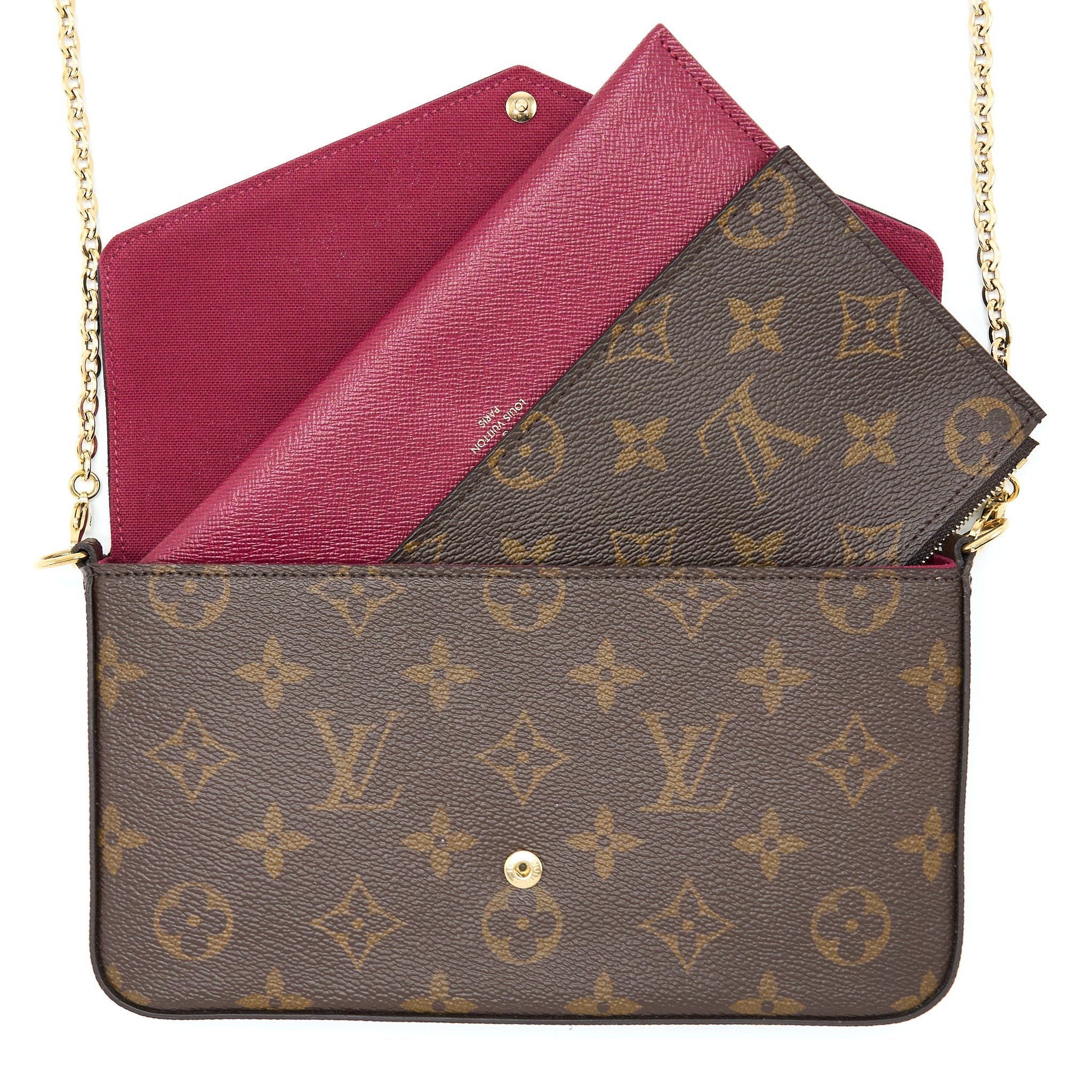 LOUIS VUITTON FELICIE POCHETTE MONOGRAM CANVAS GHW