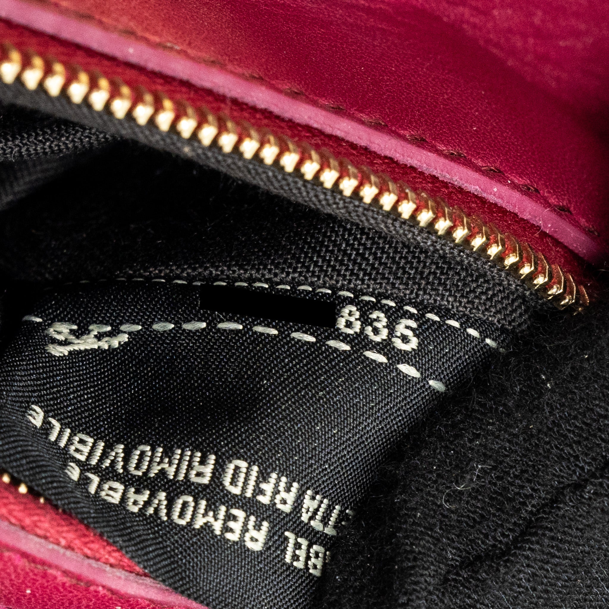 FENDI MINI PEEKABOO BAG CROCODILE PINK GHW