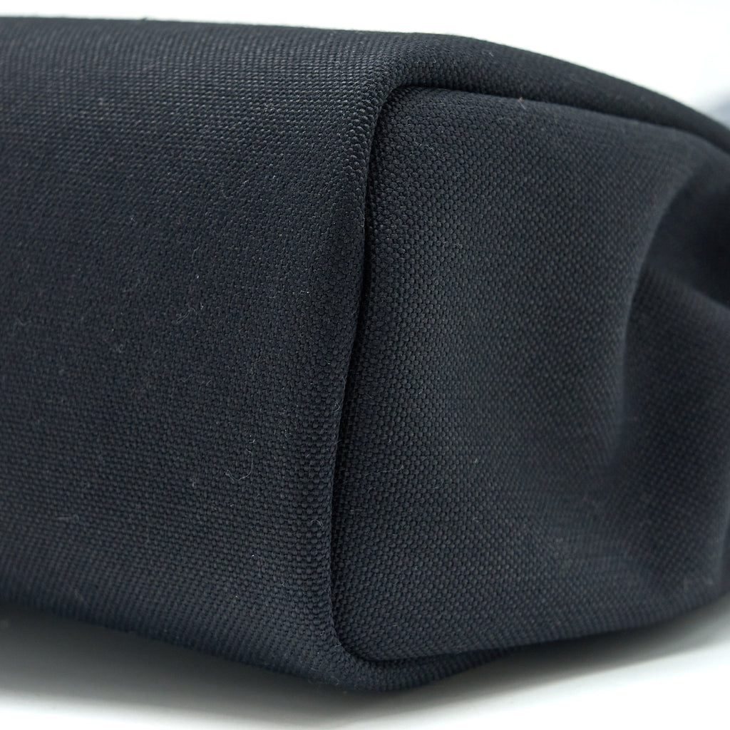 HERMES HERBAG ZIP 31 BAG RETOURNE TOILE MILITARIES CANVAS/HUNTER BLACK SHW