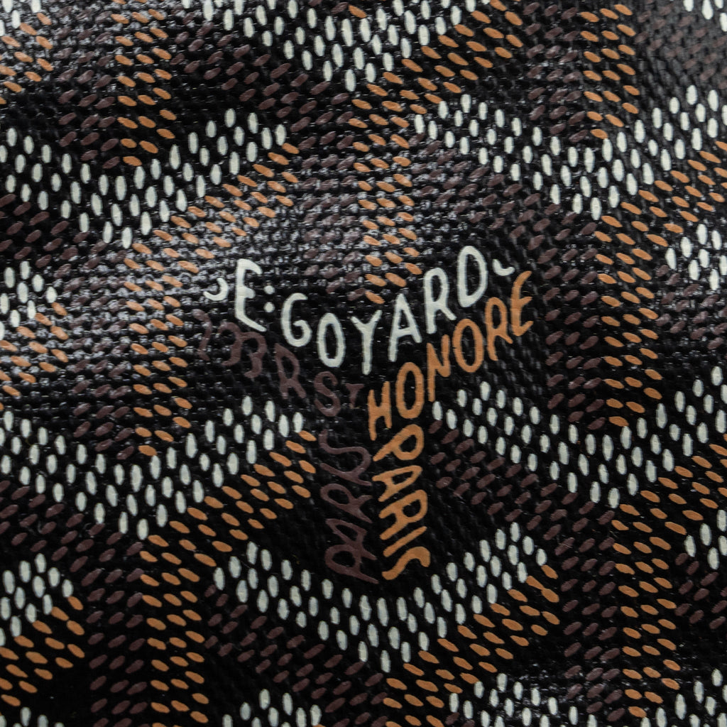GOYARD ANJOU MINI REVERSIBLE TOTE BAG GOYARDINE CANVAS / LEATHER BROWN / MULTICOLOR